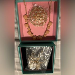 I am selling a necklace and 2 beautiful hair accessories. All for 25 dollars!